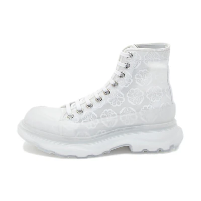 (W) Alexander McQueen Tread Slick Boot 'White Transparent'