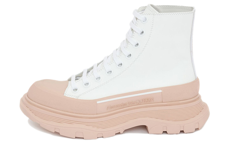 Buy (W) 亚历山大·麦昆 Tread Slick 靴子 '白茶玫瑰' 633900-WHYK3-9402