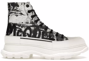 (Women) Alexander McQueen Tread Slick Boot 'White Black' 708089W4TG49356 (Women) Alexander McQueen Tread Slick Boot 'White Black' 708089W4TG49356