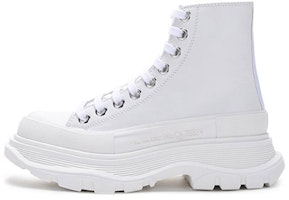 (Women) Alexander McQueen Tread Slick Boot 'White Silver' 633900-WHZ62-9071 (Women) Alexander McQueen Tread Slick Boot 'White Silver' 633900-WHZ62-9071