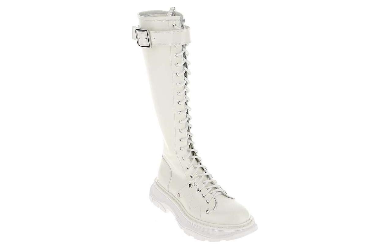 (W) Alexander McQueen Tread Slick Boot 'White Silver' 圖 3