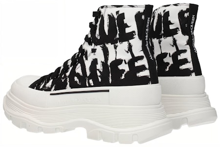 (W) Alexander McQueen Tread Slick Boot 'Putih Hitam' 708089W4TG49356 Purchase (W) Alexander McQueen Tread Slick Boot 'Putih Hitam' 708089W4TG49356