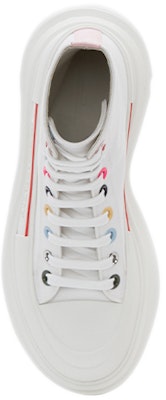 (Women) Alexander McQueen Tread Slick Boot 'White Multi-Colored Eyelets' 611706-W4MVG-9650 Purchase (Women) Alexander McQueen Tread Slick Boot 'White Multi-Colored Eyelets' 611706-W4MVG-9650