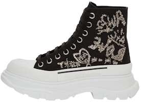 (Women) Alexander McQueen Tread Slick Boot Black Multi Crystal 710407W4TGC1320 (Women) Alexander McQueen Tread Slick Boot Black Multi Crystal 710407W4TGC1320