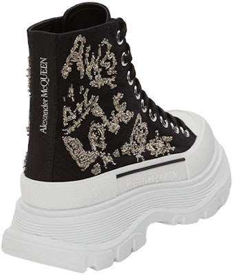 (W) Alexander McQueen Tread Slick Boot Hitam Multi Kristal 710407W4TGC1320 Lookbook (W) Alexander McQueen Tread Slick Boot Hitam Multi Kristal 710407W4TGC1320