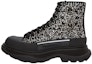 Buy (W) Alexander McQueen Tread Slick Boot Hitam Perak Kristal 708091WIBA31081