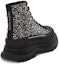 Shop (W) Alexander McQueen Tread Slick Boot Hitam Perak Kristal 708091WIBA31081