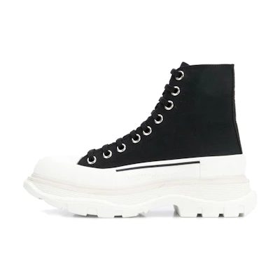 (W) Alexander McQueen Tread Slick Boots 'Black White'