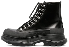 (Women) Alexander McQueen Tread Slick Boots 'Black Silver' 733063WHSWY1090 (Women) Alexander McQueen Tread Slick Boots 'Black Silver' 733063WHSWY1090