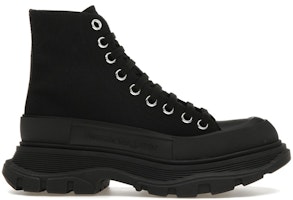 (Women) Alexander McQueen Tread Slick Boots 'Black' 611706W4MV21000 (Women) Alexander McQueen Tread Slick Boots 'Black' 611706W4MV21000
