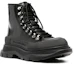 Order (W) Alexander McQueen Tread Slick Stiefel ''Schwarz Silber'' 733063WHSWY1090