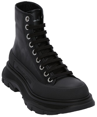 (W) Alexander McQueen Tread Slick Boots 'Hitam' 676718-W4RQ2-1000 Lookbook (W) Alexander McQueen Tread Slick Boots 'Hitam' 676718-W4RQ2-1000