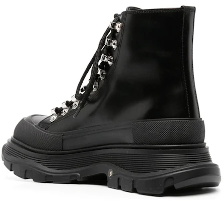 (W) Alexander McQueen Tread Slick Stiefel ''Schwarz Silber'' 733063WHSWY1090 Lookbook (W) Alexander McQueen Tread Slick Stiefel ''Schwarz Silber'' 733063WHSWY1090