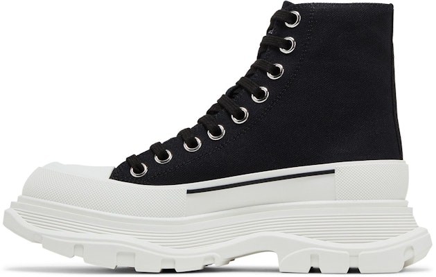 (Women) Alexander McQueen Tread Slick Boots 'Black White' 611706W4MV21070/697080W4MV21070 Lookbook (Women) Alexander McQueen Tread Slick Boots 'Black White' 611706W4MV21070/697080W4MV21070