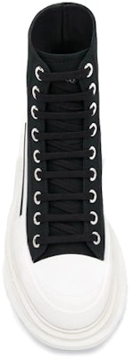 (W) アレキサンダー・マックイーン トレッド スリック ブーツ (黒白) 611706-W4L32-1070 Purchase (W) アレキサンダー・マックイーン トレッド スリック ブーツ (黒白) 611706-W4L32-1070