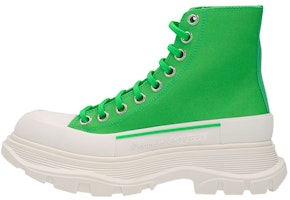 (Women) Alexander McQueen Tread Slick Boots 'Green White' 697080W4UW23189 (Women) Alexander McQueen Tread Slick Boots 'Green White' 697080W4UW23189
