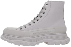 (Women) Alexander McQueen Tread Slick Boots 'Grey' 702041WHZ621626 (Women) Alexander McQueen Tread Slick Boots 'Grey' 702041WHZ621626