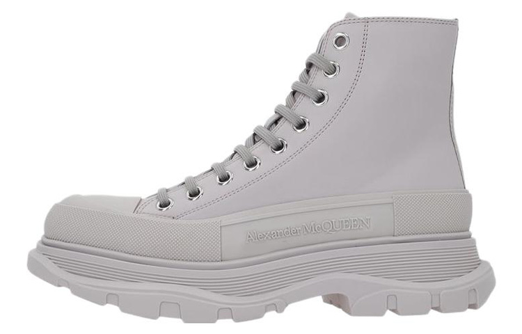 (Women) Alexander McQueen Tread Slick Boots 'Grey' 702041WHZ621626