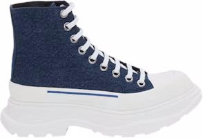 (Women) Alexander McQueen Tread Slick Boots 'Indigo' 611706-W4PD1-4177 (Women) Alexander McQueen Tread Slick Boots 'Indigo' 611706-W4PD1-4177