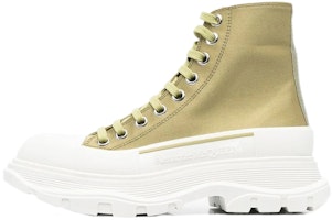 (Women) Alexander McQueen Tread Slick Boots 'Olive Green' 697080W4U313809 (Women) Alexander McQueen Tread Slick Boots 'Olive Green' 697080W4U313809