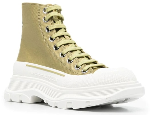 (Women) Alexander McQueen Tread Slick Boots 'Olive Green' 697080W4U313809 Order (Women) Alexander McQueen Tread Slick Boots 'Olive Green' 697080W4U313809