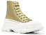 (W) Alexander McQueen Tread Slick Boots 'Hijau Zaitun' 697080W4U313809