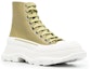Order (W) Alexander McQueen Tread Slick Boots 'Hijau Zaitun' 697080W4U313809