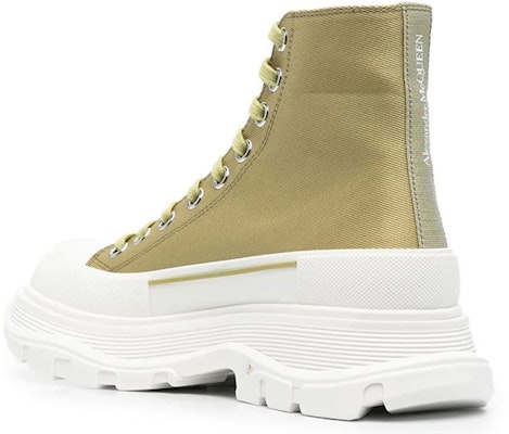 (Women) Alexander McQueen Tread Slick Boots 'Olive Green' 697080W4U313809 Lookbook (Women) Alexander McQueen Tread Slick Boots 'Olive Green' 697080W4U313809