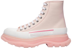 (Women) Alexander McQueen Tread Slick Boots 'Pink White' 702041WHZ6D6898 (Women) Alexander McQueen Tread Slick Boots 'Pink White' 702041WHZ6D6898