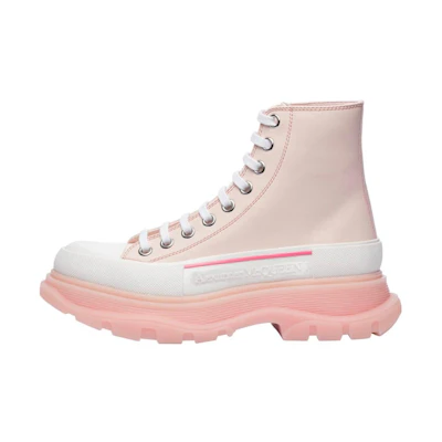 (W) Alexander McQueen Tread Slick Boot 'Pale Peach White'