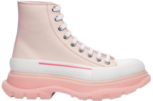 (Women) Alexander McQueen Tread Slick Boots 'Pink White' 702041WHZ6D6898 Order (Women) Alexander McQueen Tread Slick Boots 'Pink White' 702041WHZ6D6898