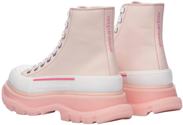 (Women) Alexander McQueen Tread Slick Boots 'Pink White' 702041WHZ6D6898 Shop (Women) Alexander McQueen Tread Slick Boots 'Pink White' 702041WHZ6D6898