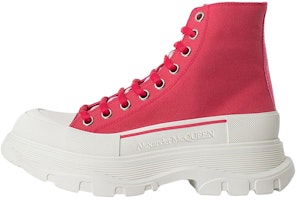 (Women) Alexander McQueen Tread Slick Boots 'Red' 611706-W4MV2-5689 (Women) Alexander McQueen Tread Slick Boots 'Red' 611706-W4MV2-5689