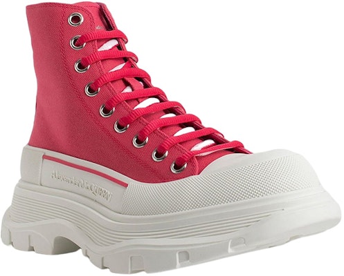 (Women) Alexander McQueen Tread Slick Boots 'Red' 611706-W4MV2-5689 Order (Women) Alexander McQueen Tread Slick Boots 'Red' 611706-W4MV2-5689