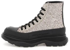(Women) Alexander McQueen Tread Slick Boots 'Silver Gold Black' 697080W4VJ22265 (Women) Alexander McQueen Tread Slick Boots 'Silver Gold Black' 697080W4VJ22265