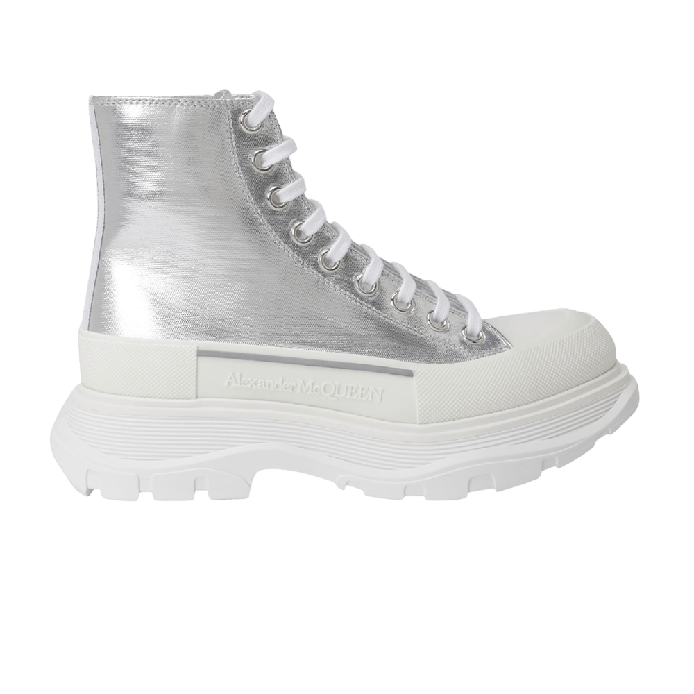 Buy (W) アレキサンダー・マックイーン トレッド スリック ブーツ (シルバー) 611706-W4NE1-8113