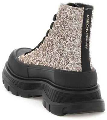 (Women) Alexander McQueen Tread Slick Boots 'Silver Gold Black' 697080W4VJ22265 Purchase (Women) Alexander McQueen Tread Slick Boots 'Silver Gold Black' 697080W4VJ22265