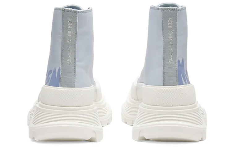 Shop (W) Alexander McQueen Tread Slick Boots 'Biru Langit Putih' 708752W4RQ24632