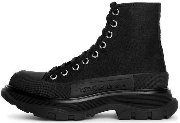 (Women) Alexander McQueen Tread Slick Boots 'Triple Black' 611706-W4L32-1000 Buy (Women) Alexander McQueen Tread Slick Boots 'Triple Black' 611706-W4L32-1000