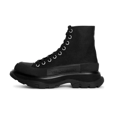 (W) Alexander McQueen Tread Slick Boots 'Triple Black'