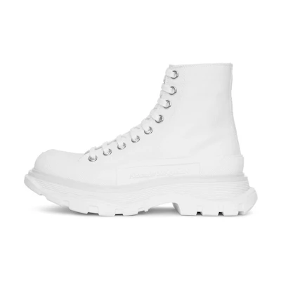 (W) Alexander McQueen Tread Slick Boots 'White'