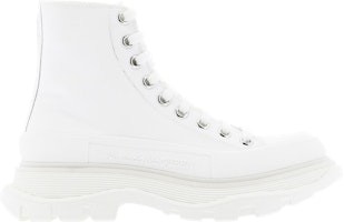 (Women) Alexander McQueen Tread Slick Boots 'White' 611706-W4L32-9000 (Women) Alexander McQueen Tread Slick Boots 'White' 611706-W4L32-9000