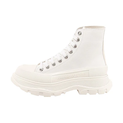 (W) Alexander McQueen Tread Slick Boots 'White'