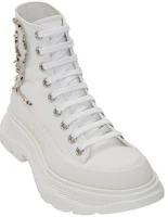 Order (W) Alexander McQueen Tread Slick Boots 'Putih Emas' 710406W4TGB9423