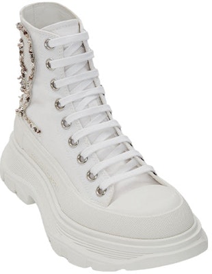 (W) Alexander McQueen Tread Slick Boots 'Putih Emas' 710406W4TGB9423 Order (W) Alexander McQueen Tread Slick Boots 'Putih Emas' 710406W4TGB9423