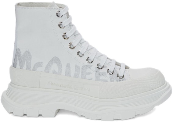 (Women) Alexander McQueen Tread Slick Boots 'White Silver' 676718W4RQ29071 Order (Women) Alexander McQueen Tread Slick Boots 'White Silver' 676718W4RQ29071