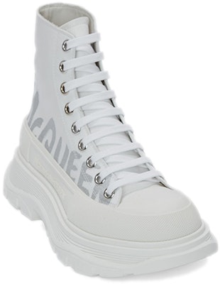 (Women) Alexander McQueen Tread Slick Boots 'White Silver' 676718W4RQ29071 Lookbook (Women) Alexander McQueen Tread Slick Boots 'White Silver' 676718W4RQ29071