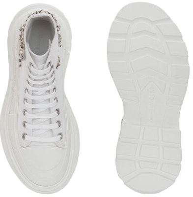 (W) Alexander McQueen Tread Slick Boots 'Putih Emas' 710406W4TGB9423 Shop (W) Alexander McQueen Tread Slick Boots 'Putih Emas' 710406W4TGB9423