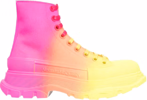 (Women) Alexander McQueen Tread Slick Boots 'Yellow Orange Pink' 685697-W4MVS-7115 (Women) Alexander McQueen Tread Slick Boots 'Yellow Orange Pink' 685697-W4MVS-7115