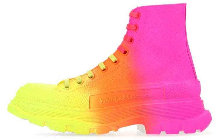 Order (W) Botas Alexander McQueen Tread Slick 'Amarillo Naranja Rosa' 685697-W4MVS-7115